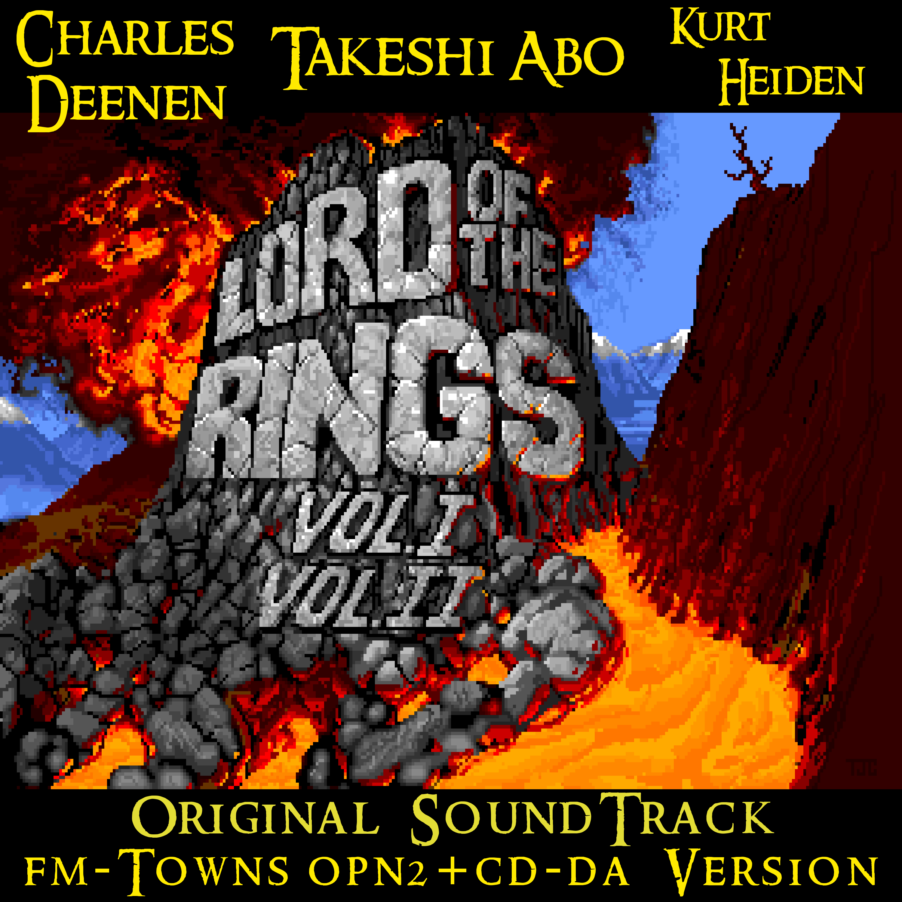 Lord of the Rings, Vol. I: The Fellowship of the Ring
              + Vol. II: The Tower Towers - FM-TOWNS OPN2 + CD-DA
              version - Official Original Soundtrack